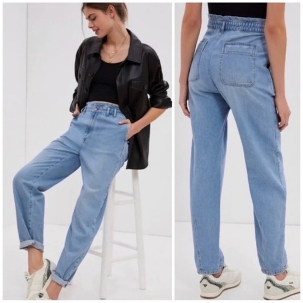 Anthropologie Pilcro Paperbag Waist Boyfriend Jeans, Size 27
